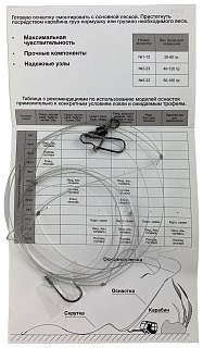 Оснастка фидерная Nautilus Симметричная петля №22 0,30мм крючок №10 - фото 4