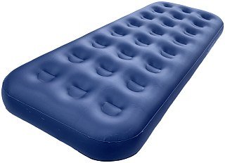 Матрас надувной Avenli Relax Flocked с ручным насосом 191x73x22 синий - фото 4