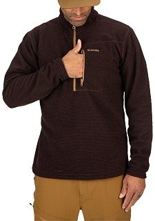 Пуловер Simms Rivershed Quarter Zip 20 Mahogany  - фото 5