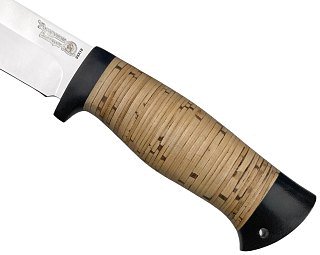 Нож Росоружие Баджер 2 ЭИ-107 береста позолота гравировка - фото 5