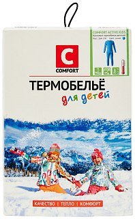 Термобелье Сomfort Active kids василек 2 слоя комплект - фото 5