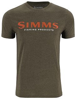 Футболка Simms Logo T-Shirt Loden Heather 