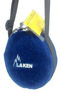 Фляга Laken 130 Alpina в чехле со стаканом 1л серая - фото 2