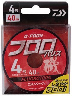 Леска Daiwa D-FRON fluoro harisu 0,45 мм 6,0 40м