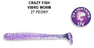 Приманка Crazy Fish Vibro worm 3-50-27-6