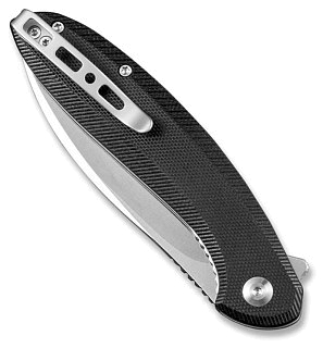 Нож Sencut San Angelo Flipper Knife Black G10 Handle (3.48" Satin 9Cr18MoV Blad) - фото 5