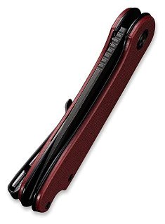 Нож Civivi Elementum Flipper Knife G10 Handle (2.96" D2 Blade)  burgundy  - фото 7