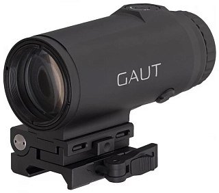Увеличитель Gaut Garnet 5x30 откидной быстросъемный на Picatinny 93х42x64,5мм IP