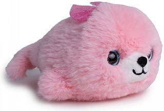 Игрушка Mimis Нерпа Пушистик мини розовый 13см - фото 3
