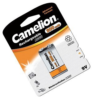 Аккумулятор Camelion 9V 200mAh Ni-Mh 