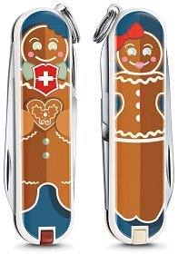 Нож Victorinox Classic Gingerbread Love 58мм 7 функций синий