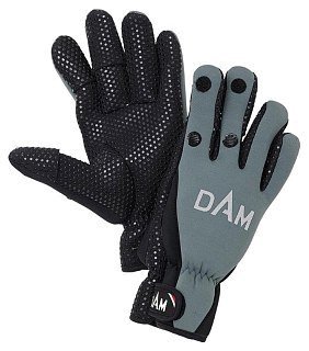 Перчатки DAM Neoprene Fighter Black/Grey - фото 1