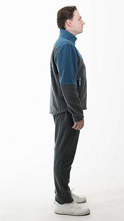 Джемпер Nautilus Keepler флисовый Blue/Grey с принтом - фото 5