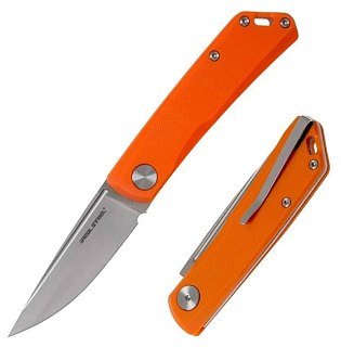 Нож складной Real Steel Luna Lite Orange G10 клинок D2 7см - фото 1