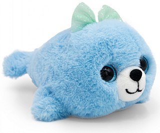 Игрушка Mimis Нерпа Пушистик мини голубой 13см - фото 4