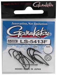 Крючок Gamakatsu NL LS-5413F black №8 - фото 2