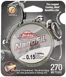 Шнур Berkley Nanofil Yellow 270m 0.15 - фото 1
