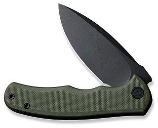 Нож Civivi Mini Praxis Flipper Knife G10 Handle (2.98" D2 Blade) green  - фото 5