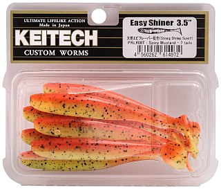 Приманка Keitech виброхвост Easy shiner 3,5" PAL08 spicy mustard