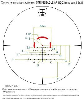 Прицел Vortex Strike Eagle 1-6х24 - фото 6