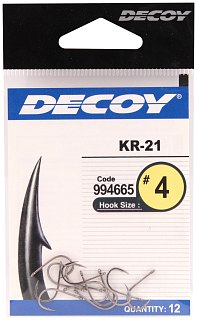 Крючки Decoy KR-21 BN №4 12шт