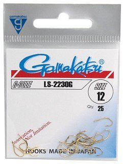 Крючок Gamakatsu LS-2230G gold №12 - фото 1