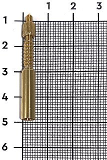 Адаптер-иголка A2S №2 латунь резьба мама 8/36 - фото 3