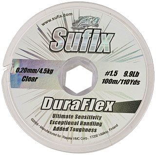 Леска Sufix Duraflex clear x10 100м 0,20мм