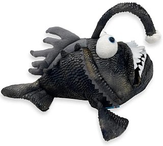 Игрушка Mimis Рыба Удильщик с карманом для руки 32см - фото 5