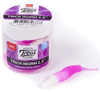 Приманка Lucky John Trick worm 2,5" T97 7шт в уп - фото 2