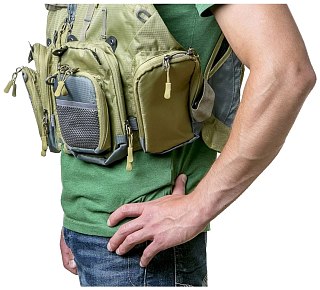Жилет Tramp рыболовный разгрузочный Angler  хаки, L/XL - фото 4