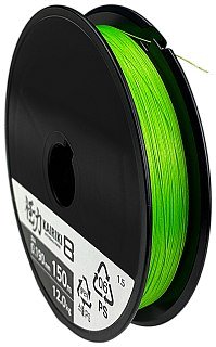 Шнур Shimano Kairiki 8 PE 150м 0,19мм зеленый 12кг - фото 1