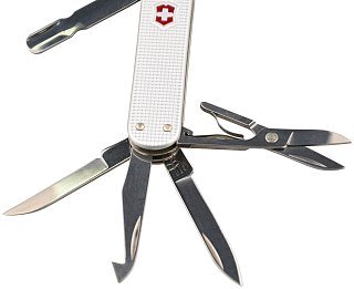 Нож Victorinox MiniChamp Alox 58мм 14 функций серебрянный - фото 2