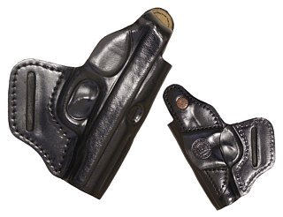 Кобура Хольстер Glock-19 модель A кожа поясная - фото 1