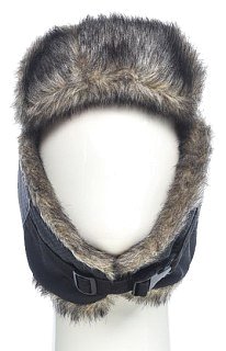 Шапка-ушанка Huntsman Полюс серый/черный  - фото 36