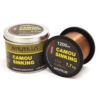 Леска Nautilus Camou Brown Sinking 1200м 0,286мм 