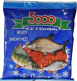 Прикормка Sensas 3000 0,5кг Bream red зимняя готовая 