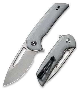 Нож Civivi Odium Flipper Knife G10 Handle (2.65" D2 Blade) gray  - фото 1