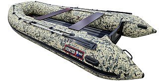 Лодка Хантер 390А НДНД зеленый пиксель - фото 2