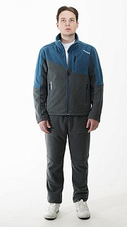 Джемпер Nautilus Keepler флисовый Blue/Grey с принтом - фото 6