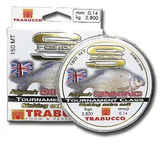 Леска Trabucco S-force match sinking 150м 0.14мм