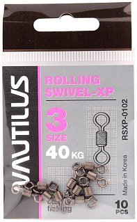 Вертлюг Nautilus Rolling Swivel 0102 №3 40кг - фото 2