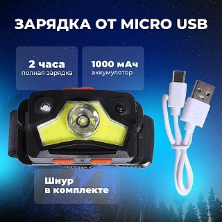 Фонарь Pereval BT-HL9067 налобный 300 Lumens - фото 5