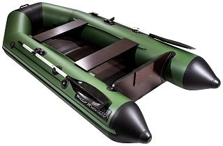 Лодка Мастер лодок Аква 2800 слань-книжка киль зеленый/черный - фото 4