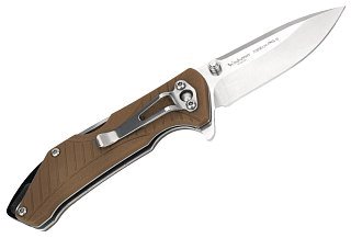 Нож Sanrenmu 7089SUX-PO-T3 складной сталь 12C27 Matte mirror desert PA66 GF - фото 1