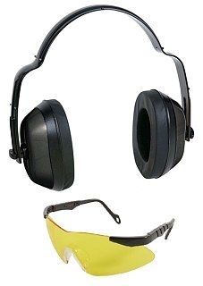 Набор Allen Shooting Glasses Safty Combo наушники+очки