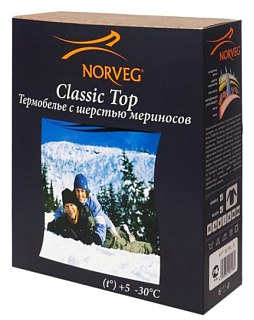 Термобелье Norveg Classic unisex верх black