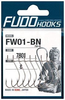 Крючки Fudo FW01-BN 7801 BN офсетные № 5/0 4шт.