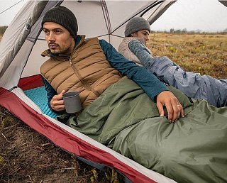 Спальник Naturehike new LW180 mini sleeping bag XL-pine green левый - фото 6