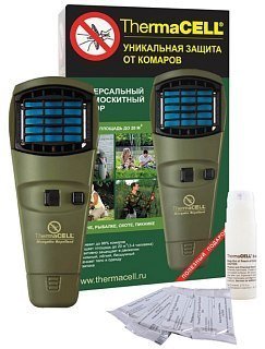 Прибор ThermaCell противомоскитный 1 картридж и 3 пластины оливковый - фото 4